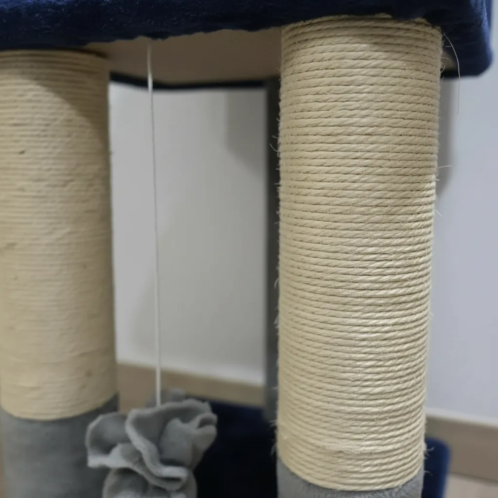 Gimnasio Rascador Gatos Con Casa Cueva 2 Niveles miniatura 2